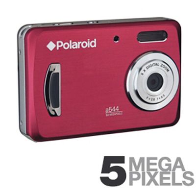 Camera Digital POLAROID CAA-544RC - 5.0Mega Pixels Vermelha